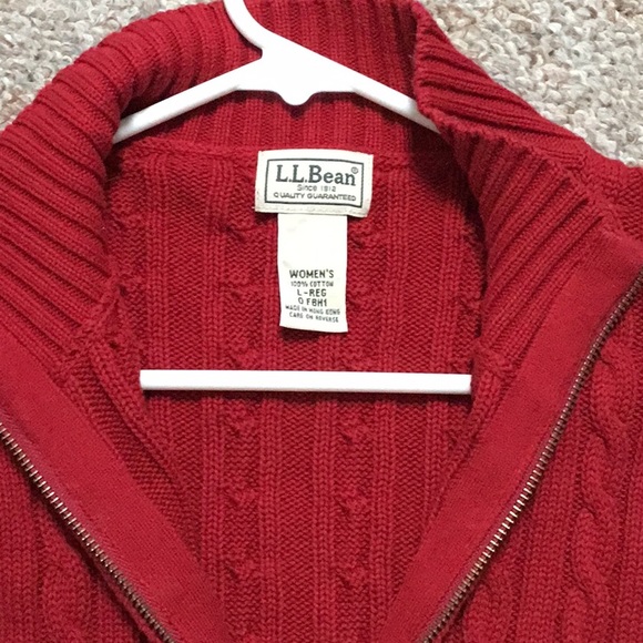 L.L. bean women’s cable sweater - Picture 3 of 4